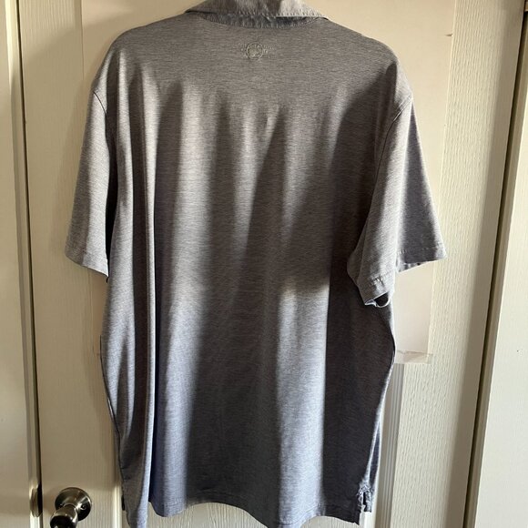 Vineyard Vines Performance Polo Shirt Mens XL Gray & White Striped Golf Shirt. - Picture 7 of 12